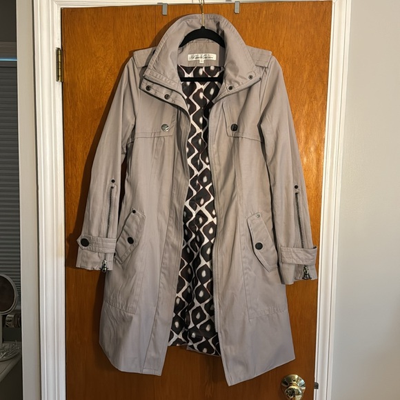 Kenneth cold gray trench rain coat - Picture 1 of 5